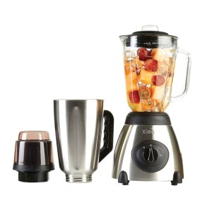 LICUADORA KALLEY ACERO + VASO VID K-B15MAV, 2 VELOCIDADES