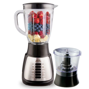 LICUADORA H/E  HEBL-1055N 1.5 LT PICATODO VASO VIDRIO SILVER