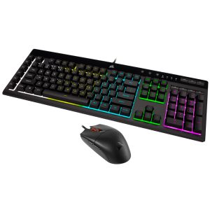 COMBO TECLADO Y MOUSE GAMER CORSAIR K55 RGB PRO + KATAR PRO