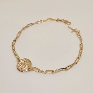 Pulsera San Benito hombre 19cm